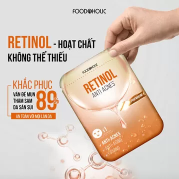 Mặt Nạ Foodaholic Retinol Giảm Mụn & Tái Tạo Da 23ml