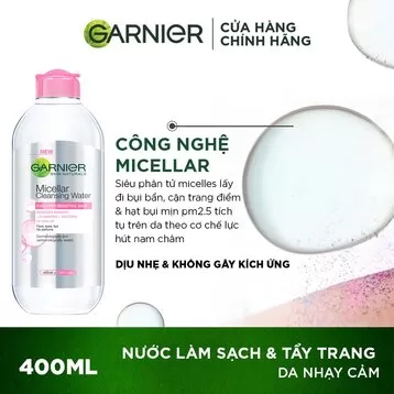 Nước Tẩy Trang Garnier Dành Cho Da Nhạy Cảm 400ml